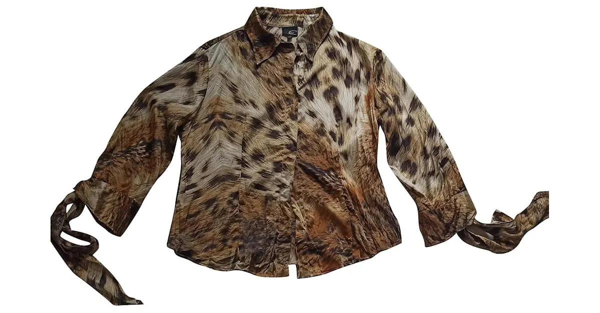 Just Cavalli Tops Castaño Beige 