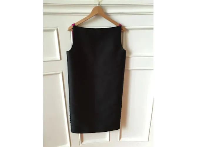 LANVIN Vestidos T.fr 36 Seda Negro 