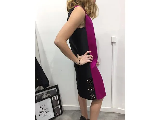 LANVIN Vestidos T.fr 36 Seda Negro 